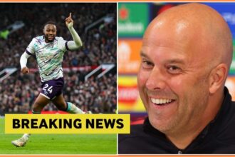 Antoine Semenyo and Arne Slot