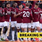 West Ham fans are loving who was spotted celebrating in dressing room yesterday