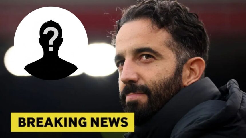 Ruben Amorim with overlay of mystery player