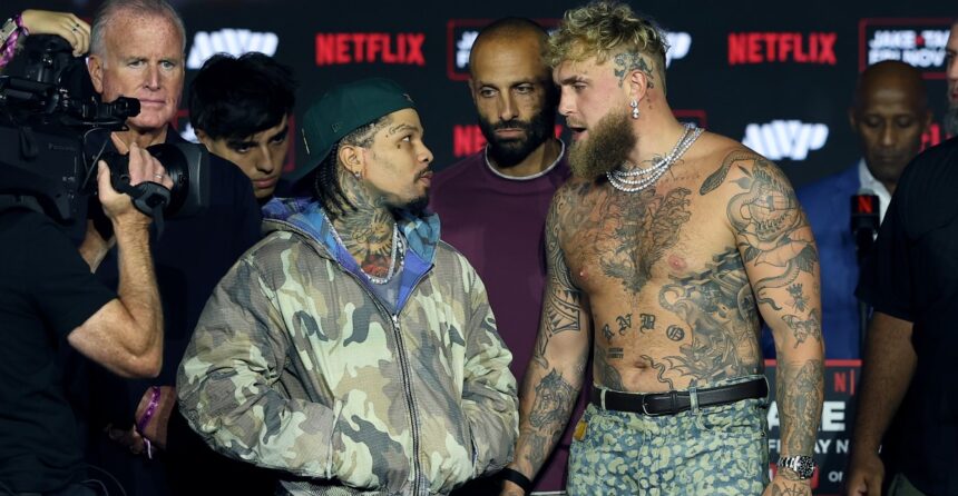 Jake Paul trashes Tank Davis after fight cancellation: ‘An actual walking human piece of garbage’