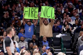 Dallas Mavericks fans protest general manager Nico Harrison