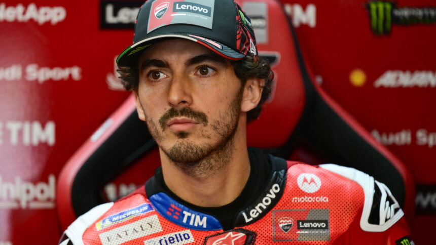 Pecco Bagnaia explains Portugal MotoGP deficit to Nicolo Bulega in FP1