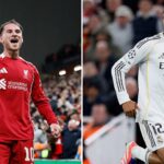 Split image of Alexis Mac Allister and Trent Alexander-Arnold