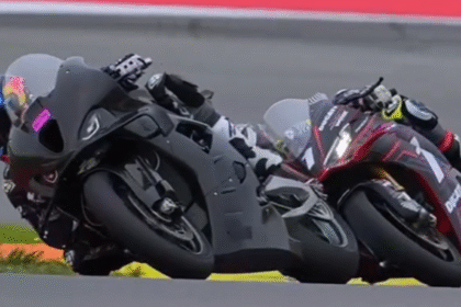 Miguel Oliveira and Kyle Ryde on-track together at Portimao. Credit: Instagram/No Limits Trackdays.